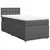 vidaXL Box spring postelja z vzmetnico temno siva 80x200 cm blago