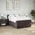 vidaXL vidaXL Box spring postelja z vzmetnico temno rjava 160x200 cm blago, (21306448)