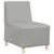 Modularna sofa bez naslona za ruke, siva, 55 cm, tkanina