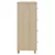 vidaXL Komoda medeno rjava 79x40x103,5 cm trdna borovina