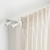 BEKRÄFTA Dupli set garnišni, bela, 120-210 cm 19 mm