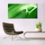 tulup.si Steklena slika Leaf water drops 140x70 cm 2 obešalnika