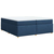 vidaXL vidaXL Box spring postelja z vzmetnico modra 200x200 cm blago, (21310634)