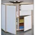 MID.YOU Komoda Salia B80, Bela, Barva Hrasta