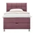 Box Krevet Oviedo 140/200 cm , boja crnog vina