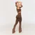GymBeam Ženske bešavne hlače Fierce Brown XS