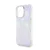 Maska Guess Hc PC TPU Iridescent Glitter Pattern Peony Cordstrap za iPhone 15 Pro, Ljubičasta