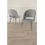 Hanah Home set trpezarijskih stolica Pane 8 kom, siva tkanina Babyface, hromirane metalne noge