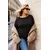 Trendyol Curve Ženska bluza Tbbaw26Af00026, Crna