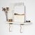 HANAH HOME Zidna polica Edera Gold White