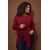 Trendyol Curve Ženska bluza Tbbaw26Af00027, Bordo