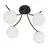 Plafonski luster BOSTON 4xE14/10W/230V crna