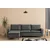 Atelier del Sofa Ugaona garnitura Lungo Tamnosiva