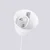 Sollux SL.1702 - Luster na sajli BILO 1xE27/15W/230V O 35 cm bela