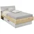 Xora POSTELJA 120 cmx200 cm , leseni material siva, hrast