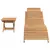 Ležaljka 2 pcs Smeđa 198 x 55 x 58,5 cm Čvrsto teak drvo