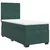 Vidaxl Box spring postelja z vzmetnico temno zelena 80x200 cm žamet