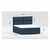 Temno modra boxspring postelja s prostorom za shranjevanje 160x200 cm – Ropez