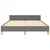 Vidaxl Posteljni okvir brez vzmetnice temno siv 140x190 cm blago