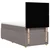 Vidaxl Box spring postelja z vzmetnico taupe 80x200 cm blago
