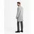Ombre Elegant double-breasted mens herringbone coat - grey