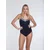 SUNFLAIR Enodelne kopalke mornarska/bela