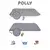 Aberto Design Jastuk za pse Polly Dog, 60 x 90, Sivi