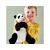 IKEA KRAMIG Plišasta, črno-bela maskota panda 30 cm IKEA