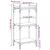Regal za knjige s 3 razine siva boja hrasta 40x30x86 cm drveni
