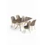 Hanah Home Trpezarijski set, 5 komada, Bež