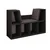 HANAH HOME Polica za knjige Livora Anthracite