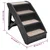 Vidaxl Zložljive stopnice za pse črne 62x40x49,5 cm