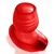 Oxballs GLOWHOLE-2 Hollow Buttplug with Led Insert Red Morph Large