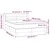 Vidaxl Box spring postelja z vzmetnico krem 140x190 cm blago
