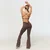 GymBeam Ženske hlače Fierce V-back Cappuccino XXL