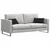 Jastučići za sofu 2 pcs Crna 50 x 30 cm Kordura tekstil