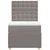 Vidaxl Box spring postelja z vzmetnico taupe 90x190 cm blago