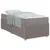 Vidaxl Konstrukcija postelje Drugo Taupe 90 x 200 cm blago