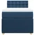 Vidaxl Box spring postelja z vzmetnico modra 90x190 cm blago