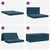 Sofa na razvlačenje 140 x 67 x 45 cm Plava
