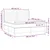 Vidaxl Box spring postelja z vzmetnico temno siva 180x200 cm blago