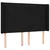 Vidaxl Box spring postelja z vzmetnico LED črna 140x200 cm blago