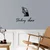 Wallity Zidna dekoracija Thinking Chair, 39 x 20 cm, Crna