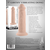 Evolved Girthy Vibrating Dong 7 Inch Light Flesh