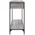 Konzolni stol siva boja hrasta 100x34,5x75 cm konstruirano drvo