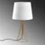 Opviq Stona lampa Telis-5384, 28x28x55 cm, IP20, Zlatno-bele boje