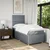 Vidaxl Box spring postelja z vzmetnico svetlo siva 80x200 cm blago