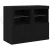 LED komoda 2 pcs Crni hrast 41 x 37 x 67 cm Konstruirano drvo