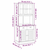 Visoka komoda VIGO bijela 78 x 40 x 175 cm od masivne borovine