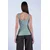 Trend Alacati Stili Ženska bluza bez rukava Alc-X13453, Brod izrez, Zelena